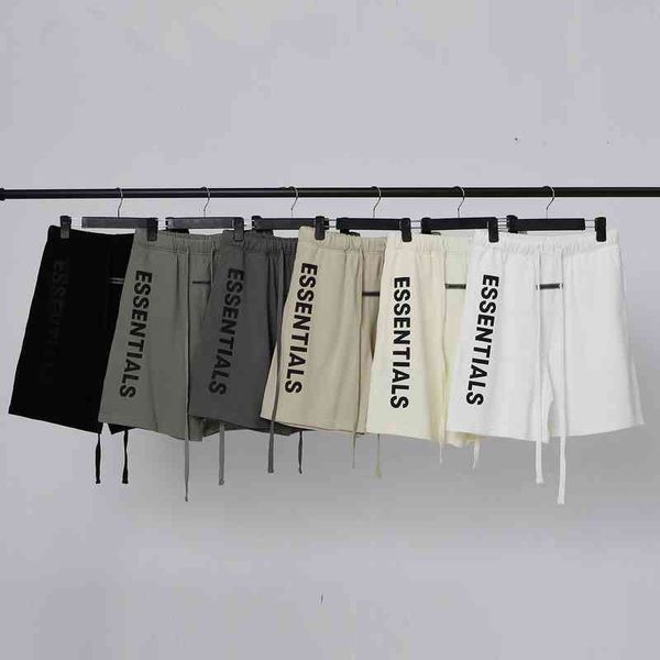 

summer new fog thread s drawstring loose letter high street 2022 fashion design all-match men's and women's shorts trendy clothing, White;black