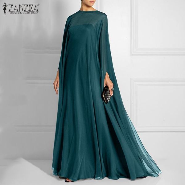 

vintage women maxi long dress autumn sleeve party sundress casual o neck solid loose vestidos robe femme 2pc kaftan, Black;gray