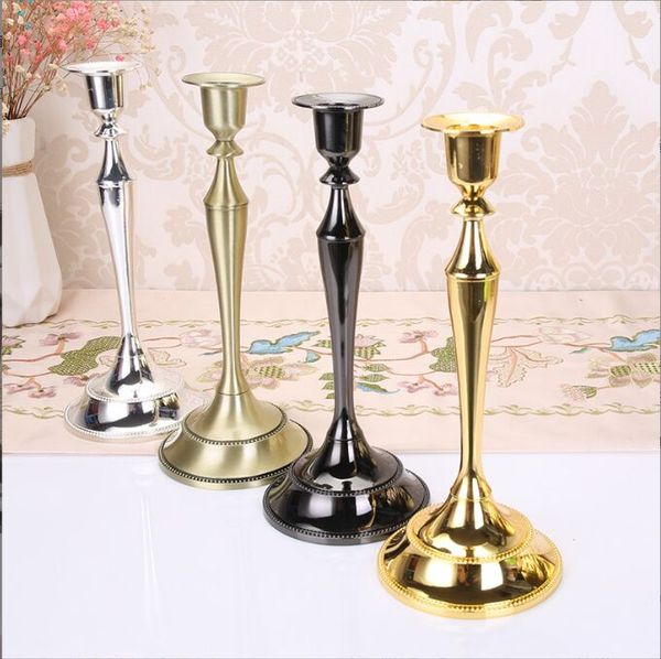 

candle holders 2pic/set candlestick european alloy candlelight dinner wedding decoration american western dining table single head