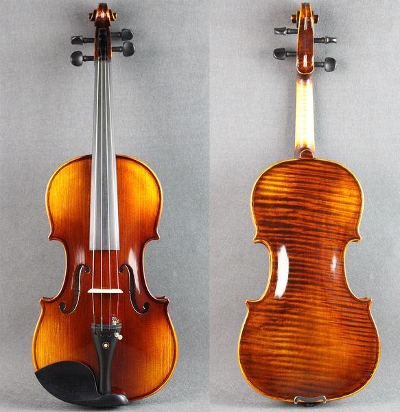 

4/4 excellent violin good flamed strong tone case and bow