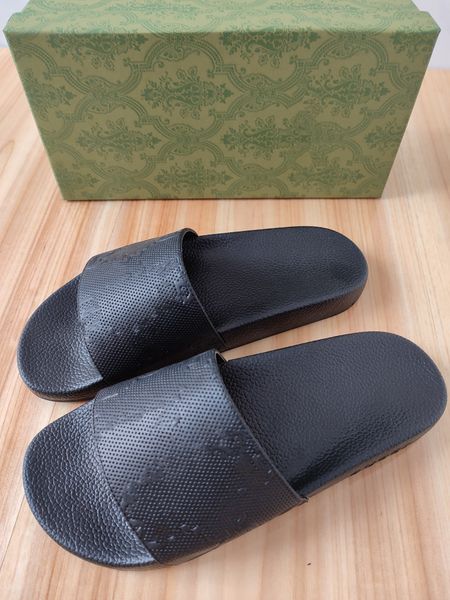 

2022 designer new fashion slippers ladies sandals letter slide splicing summer original box dust bag 0421, Black
