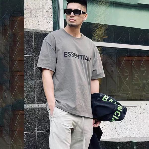 

men's t-shirts designer fog feel of god double thread essentials chest letter fashion brand short sleeve summer high street t-shirt for, White;black