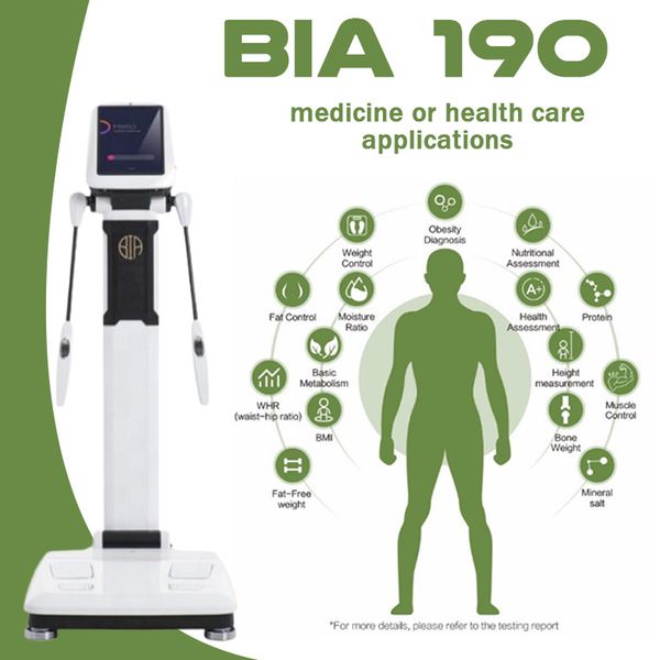 Máquina de teste de composição corporal Analisando o dispositivo de ginástica de ginástica do dispositivo