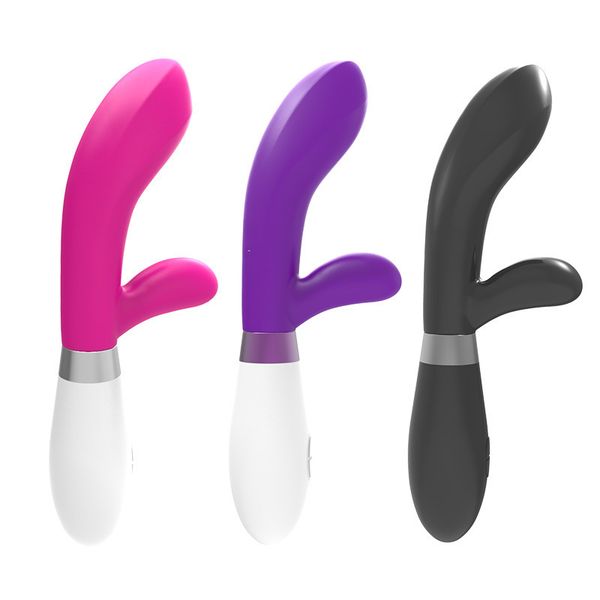 

50% off discount products flirtation climax female masturbator double flying swallow motor 10 frequency vibrating stick couple couple's, White