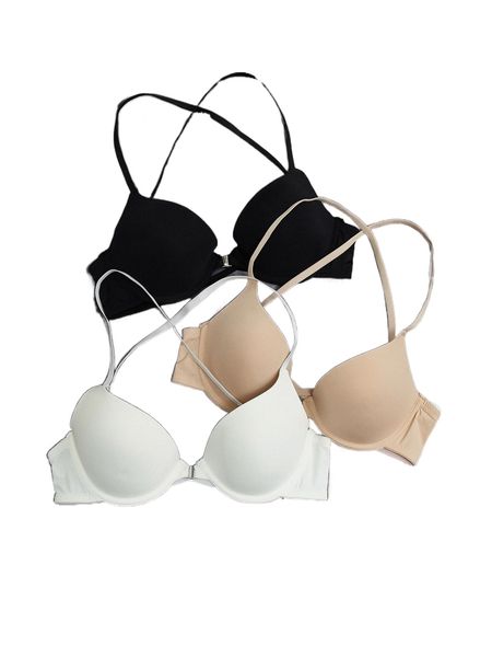 

3pack underwire bra set x7le#, Black;red