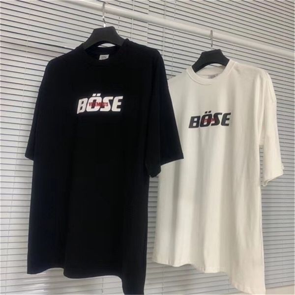 

embroidery vetements t-shirt men women streetwear vtm t shirt 210420, White;black