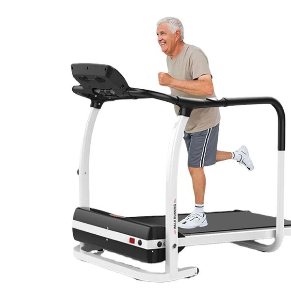 Elektrisches Laufband für mittlere und ältere Menschen, langsames Laufgerät, zusammenklappbar, für Rehabilitationsübungen, Indoor-Fitness-Laufmaschine