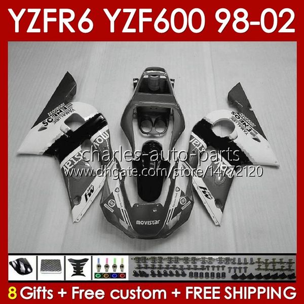 Karosserie für Yamaha YZF 600 CC YZF-600 YZF-R6 1998 1999 2000 2001 2002 Karosserien 145Nr