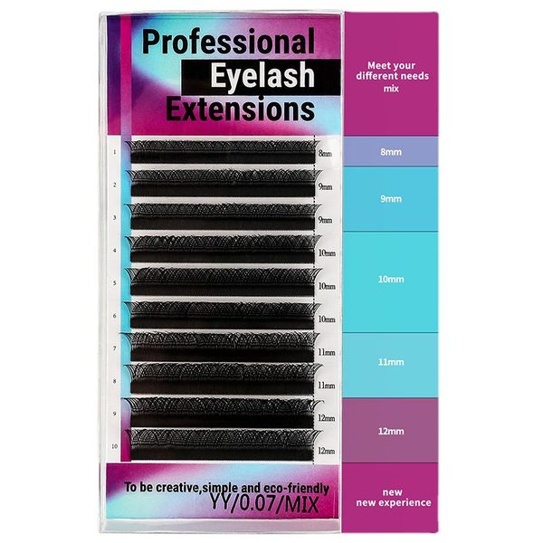 

yy type graft eyelashs planting beauty eyelash 0.07 roughness naturally soft easy to grip and do not loose root women professional makeup ey