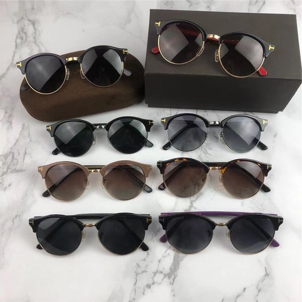 

50% discount for factory direct salesmen's sunglasses black tom frame tf5448, White;black