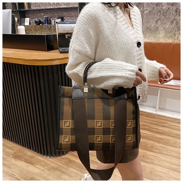 

66% off trendy bags 2022 new designer handbags canvas one tote capacity shopping