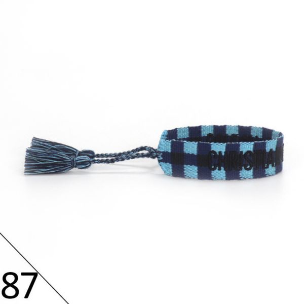 

woven designer friendship bracelet luxury brand for women leopard printed rope bracelets embroidery braided with tassel bangle men jewelry c, Golden;silver