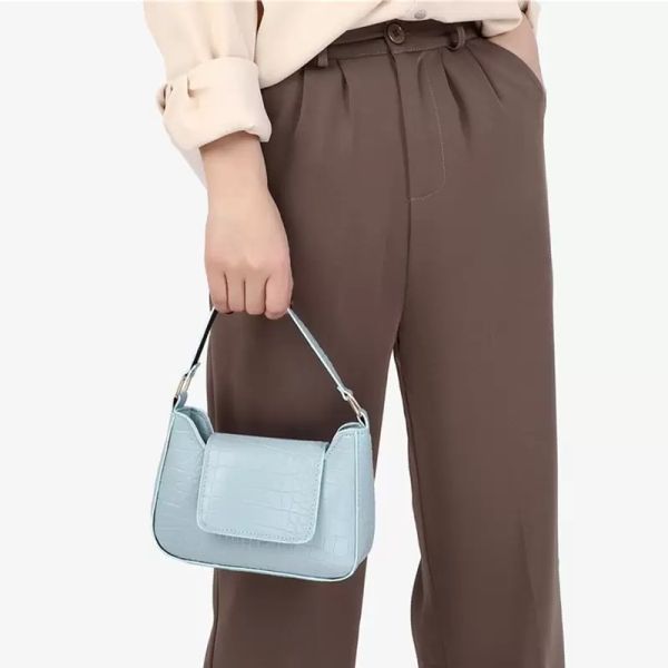 

new 2021 fashion mini flap bags trendy pu leather casual handbags simple leisure female stone pattern portable candy color bags