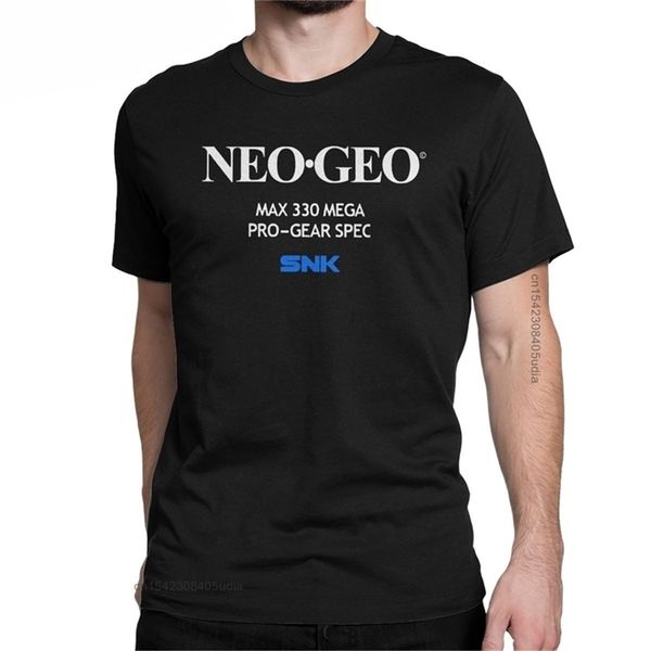 

funny fatal fury neo geo startup screen tshirt men round collar cotton t shirt short sleeve tee for 220620, White;black