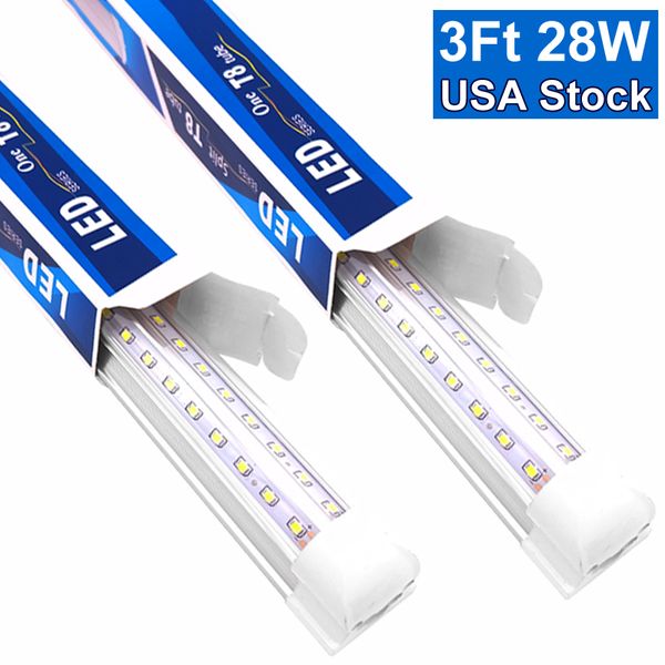 

0.9 meter led shop light , 90cm t8 tube lamp , 35 inch linkable bulbs for garage, warehouse, v shape, 3' cooler lights ,2800lm 3200lm i