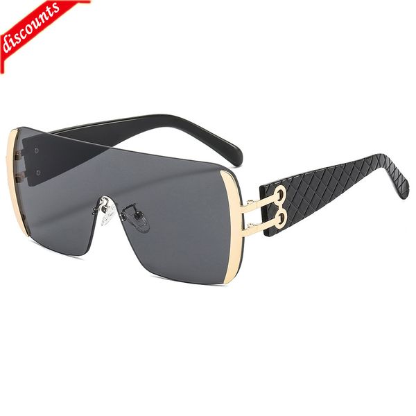 

men's women's fashion trend brand sunglasses wholesale one piece personality framels lattice wide, White;black