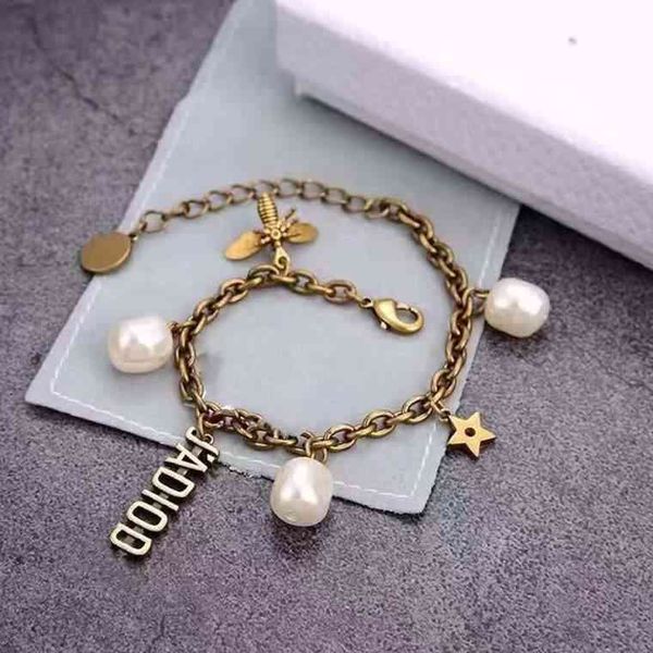 

chain bracelet high-end version letter bracelet female light luxury fashion bracelet, Black