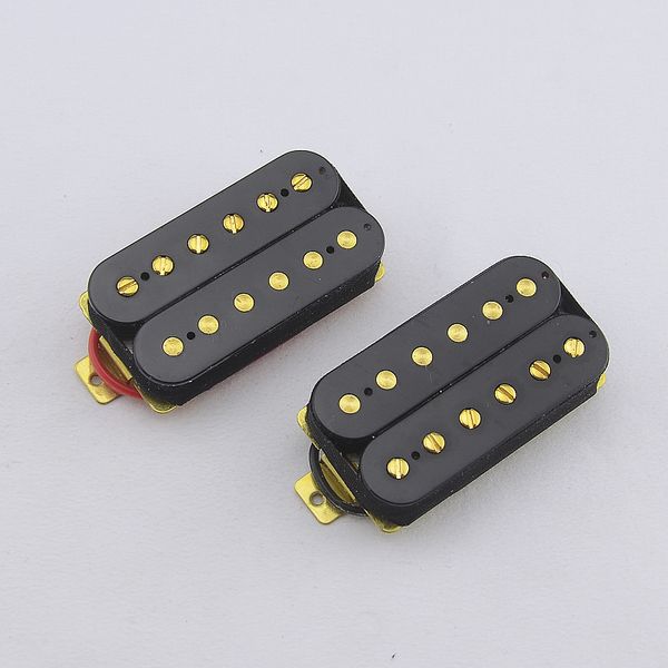 

1 set electric guitar alnico humbucker pickups gold black