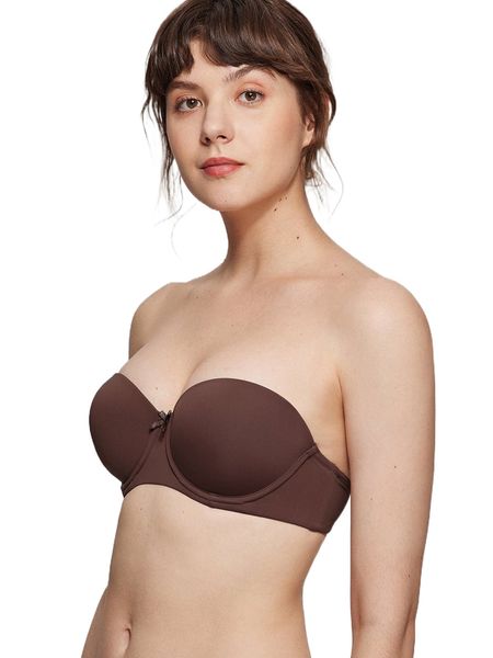 

luvlette undercover curves multi-way strapless bra j9th#, Black;red