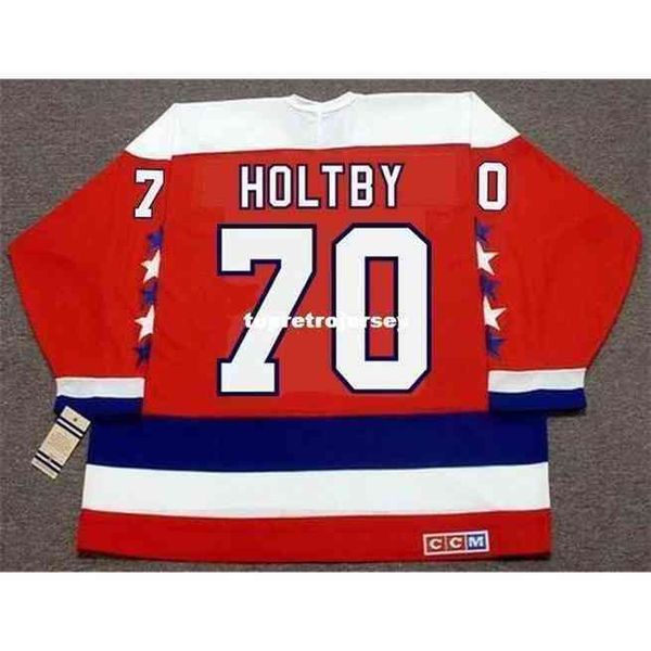 

shirts mens braden holtby ccm vintage home retro hockey jersey, Gray