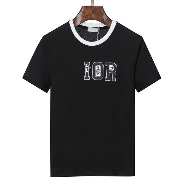 

t shirt for men summer fashion women tee shirts with flower casual short sleeve homme clothes 05, White;black