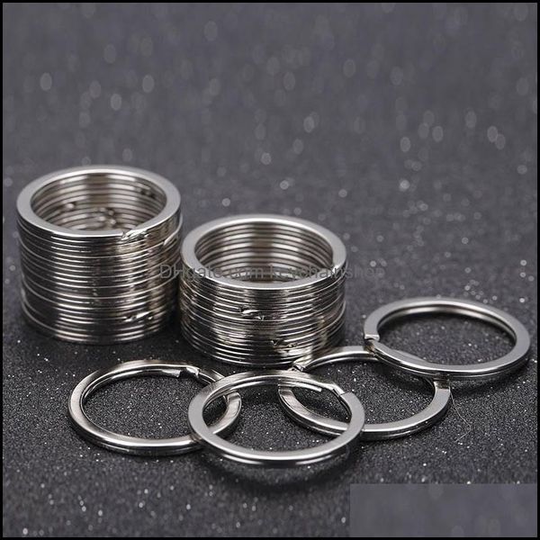

sier tone split key rings 1.5x25mm metal hook ring for diy keychain making handmade keyrings chain holder jewelry connectors drop delivery 2, Slivery;golden