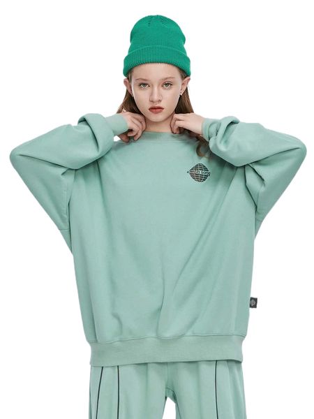 

slogan graphic drop shoulder sweatshirt o2nh#, Black