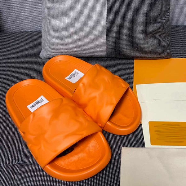 

fashion designer paris slippers waterfront embossed mules slides women shoes with box lady flat luxury low heel summer sandal with, Black