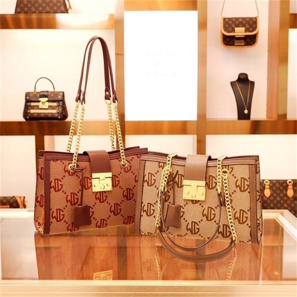 

women's summer new fashion high-capacity tote high-grade sense one chain armpit purses outlet online