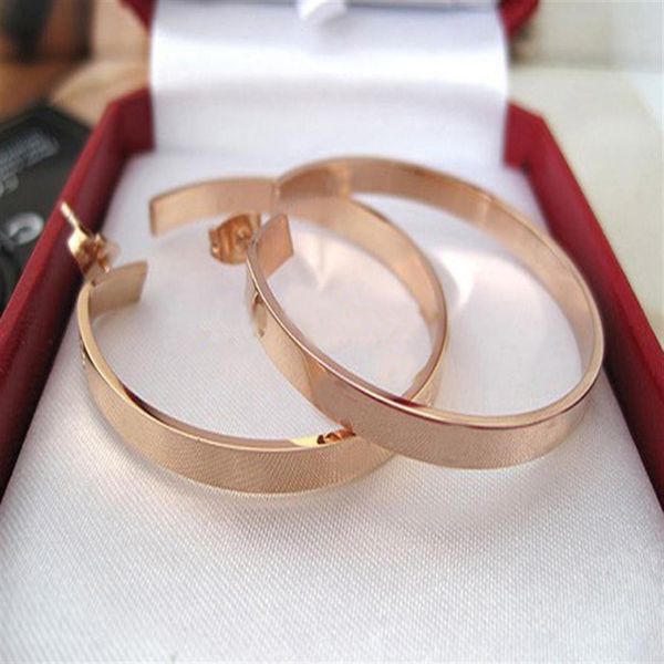 

whole-new fashion carter love women stud earrings j titanium steel screw for gift brand design322a, Golden;silver