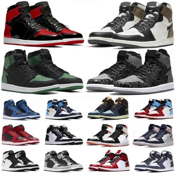 

jordom 1 1s mens basketball shoes sneakers grey fog yellow toe rebellionaire bred patent dark mocha marina blue bubble gum obsidian shadow