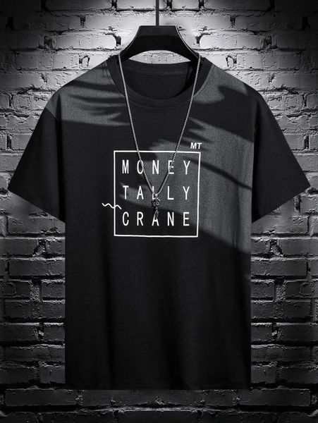 

men letter graphic tee y2me#, White;black