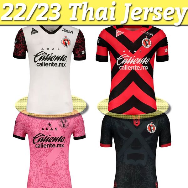 

21 22 xolos de tijuana thailand soccer jersey 2021 202 club tijuana home away white soccer shirts rivero lucero bolanos football shirts, Black;yellow