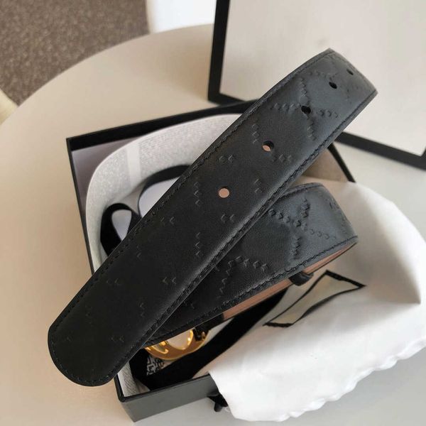 

black white red blue signature leather men belt with box men designers belts gold silver buckle women belt 18, Black;brown