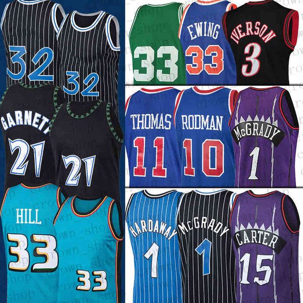 

garnett mcgrady carter 33 grant basketball jerseys hill thomas rodman dennis 34 charles steve barkley nash vince college allen 3 patrick