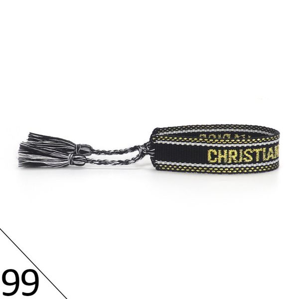 

brand designers d adjustable bracelet luxury woven friendship bangle for women men vintage braided bangles embroidery tassel bracelets jewel, Golden;silver