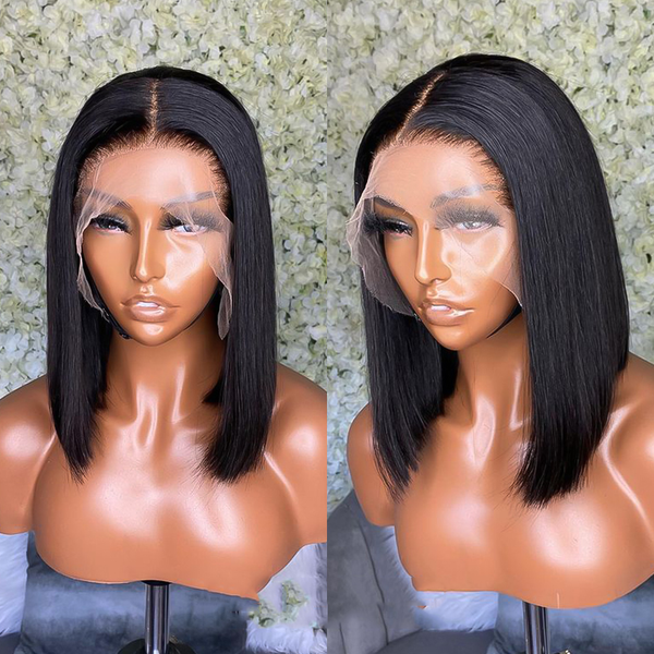 

lx brand bob wigs human hair lace front wigs brazilian virgin human hair 4x4 lace closure straight bob wigs for black women pre pluckedfacto