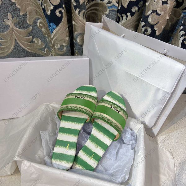 

women slippers designer embroidered flat shoes luxury animal classic pattern sandals lady summer beach shoes size 34-42 white, Black