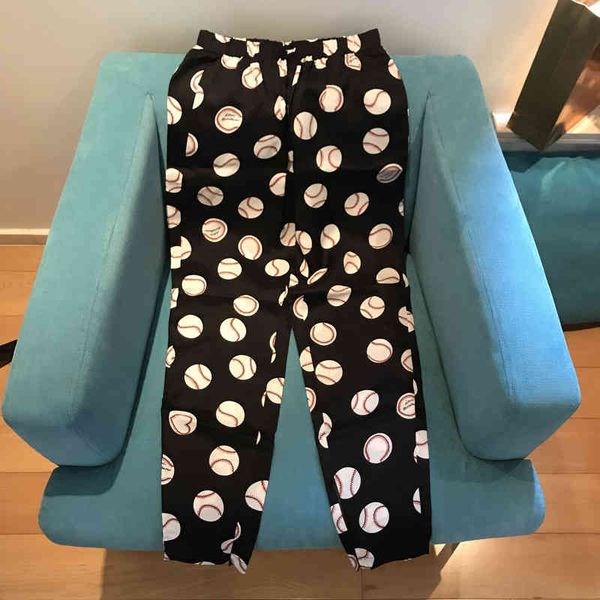 

women's shorts spring and summer italian lovemo baseball digital printing casual pants slim fit leg, White;black