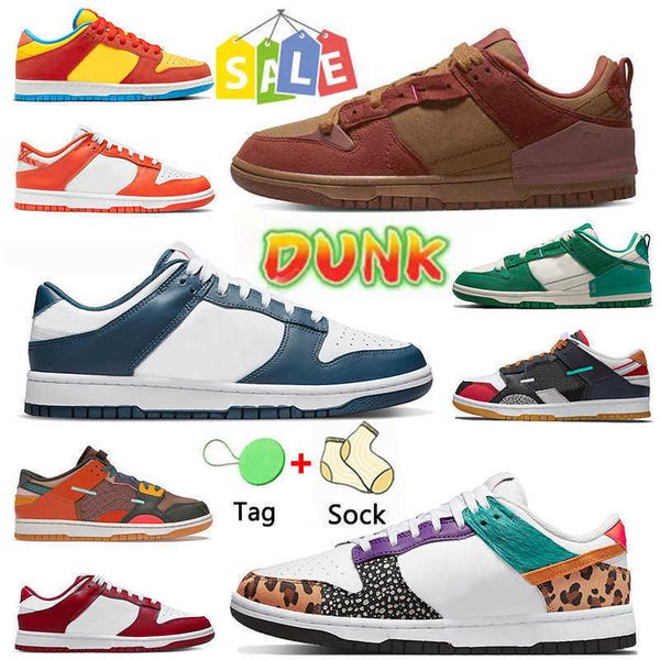 

2022 authentic low disrupt women mens running shoes bart simpson union la court purple pastport pack fossil rose gym red orange paisley unc, Black