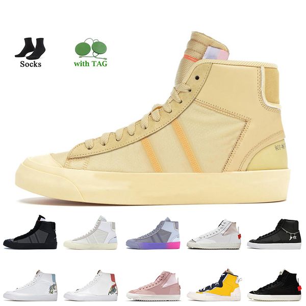 

blazer mid 77 vintage all hallows eve women men casual shoes designer fashion mens trainers black bright crimson grim reaper multi white uni