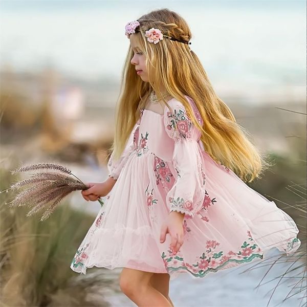 

kids dresses for girls spring clothes halfsleeve lace party costume red children elegant prom frocks 38y girls casual wear 220617, Red;yellow