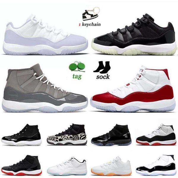 

mens trainers 11s jumpman 11 cherry low 72-10 basketball shoes cool grey pure violet animal high white bred concord jubilee off unc designer
