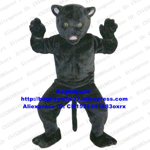 Maskottchenpuppenkostüm Black Panther Leopard Pard Maskottchenkostüm Erwachsene Zeichentrickfigur Outfit Anzug Zeichentrickfigur Zuneigung Ausdruck zx646