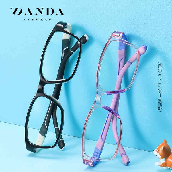 

sunglasses children's anti blue light tr-zc8 two-color sile spectacle frame men's and women's fashionable flat 15j1, White;black