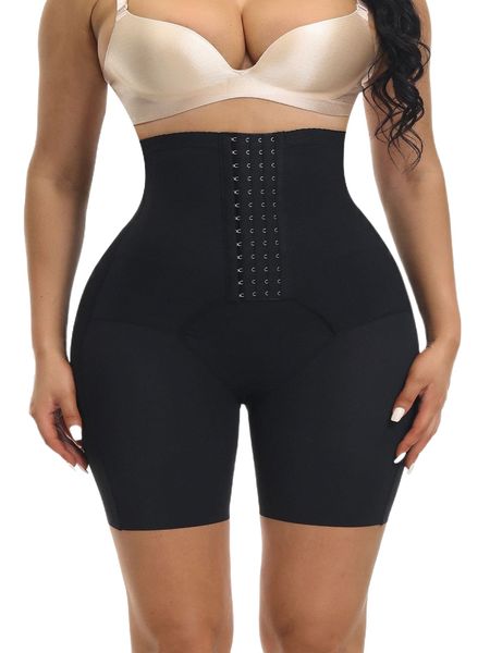 

hook and eye shapewear shorts 64nj#, Black;red