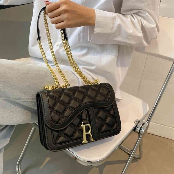 

75% off clearance outlet sale texture fashion chain bag version net red simple diagonal small square