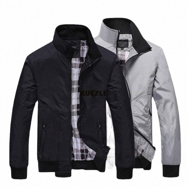 

men's jackets middle-aged and elderly men thin section spring slim casual coats man autumn locomotive cotton jacket male bomber q5z3#, Black;brown