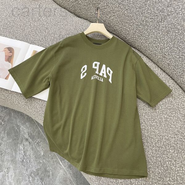 

women's t-shirt designer 2022 family b new fashion brand letter printed t-shirt short sleeve men's and women's same round nec, White