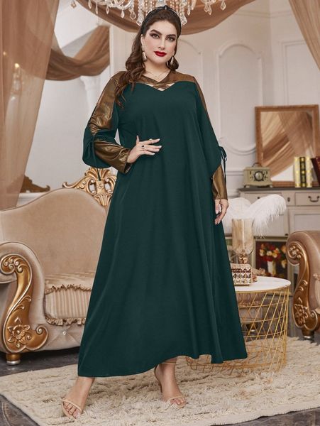 

plus colorblock cut out knot sleeve tunic dress b3rx#, Black